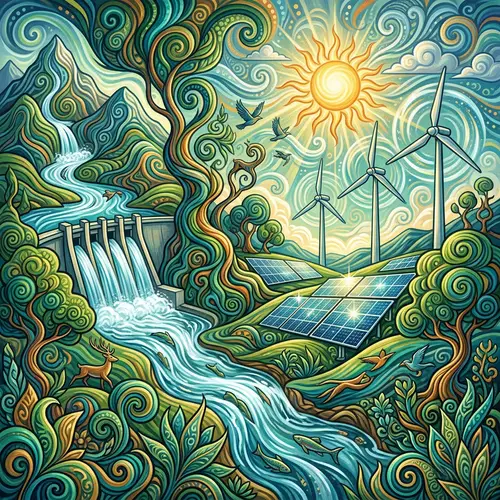 Renewable Energy & Abstract Nature Visuals