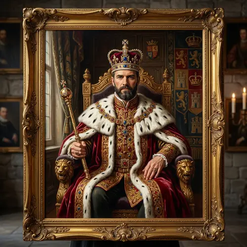 Transform Him into a King in a Stunning Painting
