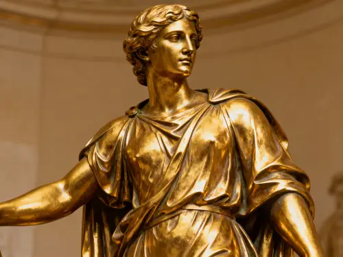 Transform Image into Stunning Gold Statue