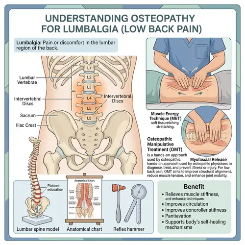 Illustrated Techniques for Osteopathy in Lumbalgia Treatment