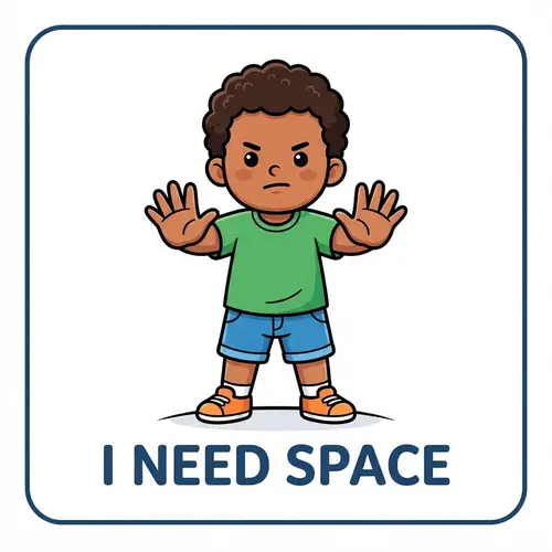 Preschool Coping Skills Card - I Need Space