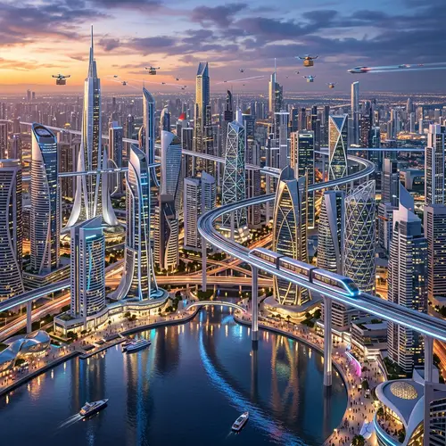 Futuristic Cityscape: Architecture & Innovation
