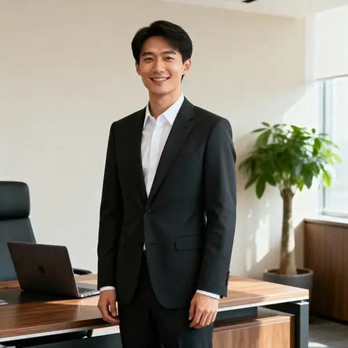 Professional Office Portrait in Business Suit