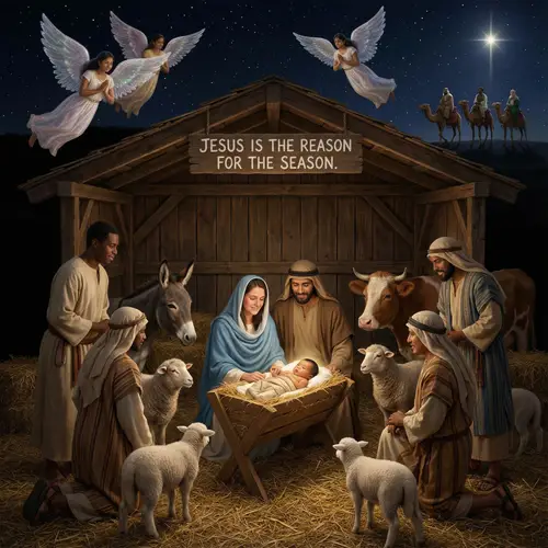 Jesus Is the Reason for the Season - A Traditional Nativity