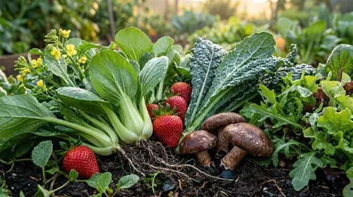 Vibrant Harvest: A Close-Up of Fresh Vegetables
