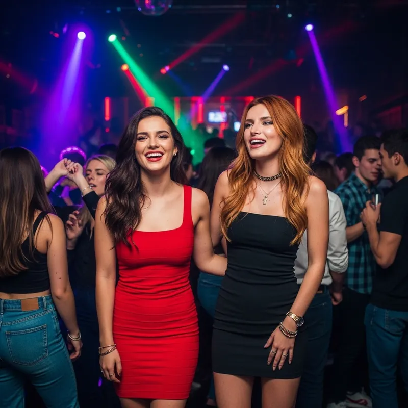 Sydney Sweeney & Bella Thorne at the Club