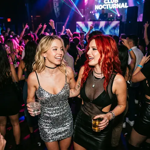 Sydney Sweeney & Bella Thorne at the Club