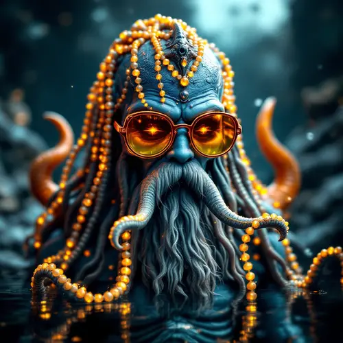 Funko Style Neptune with Gold Chains