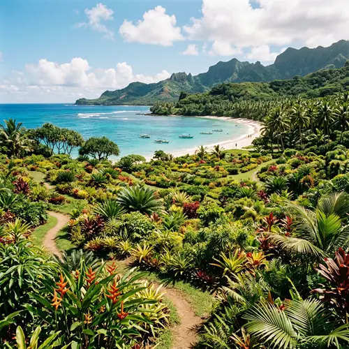 Explore a Tropical Island with a Marijuana Field