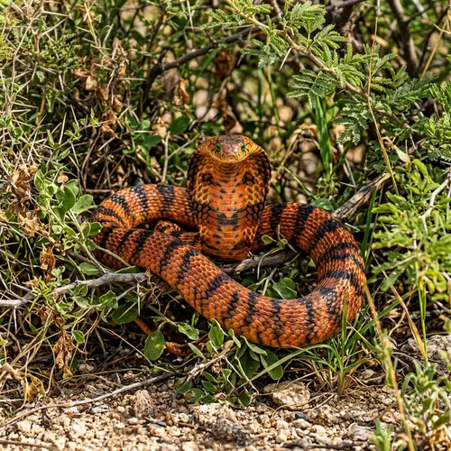 Vivid Desert Cobra in Natural Habitat | Wildlife Scene