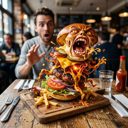 Reactive Hamburger: Surprising Culinary Fun