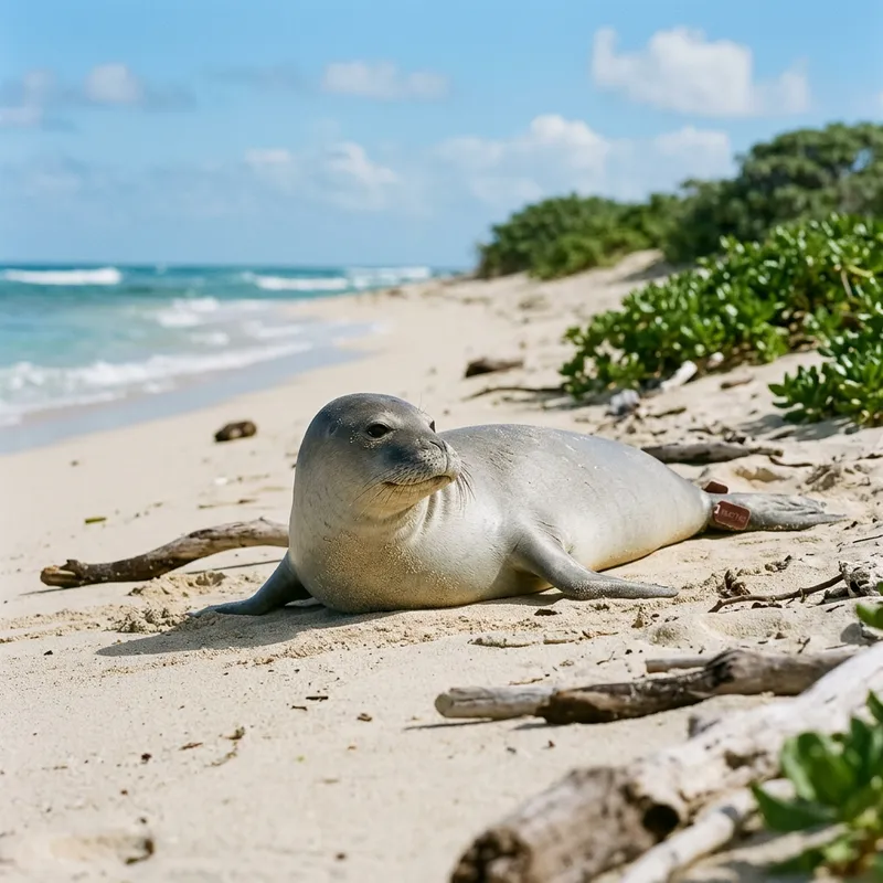 Hawaiian Monk Seal: Endangered Marine Mammal