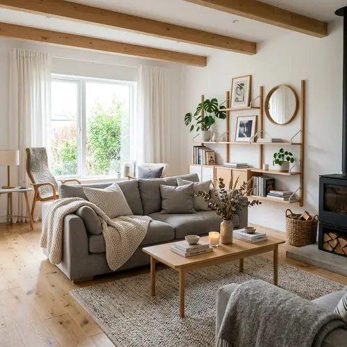 Cozy Scandinavian Living Room Design Ideas
