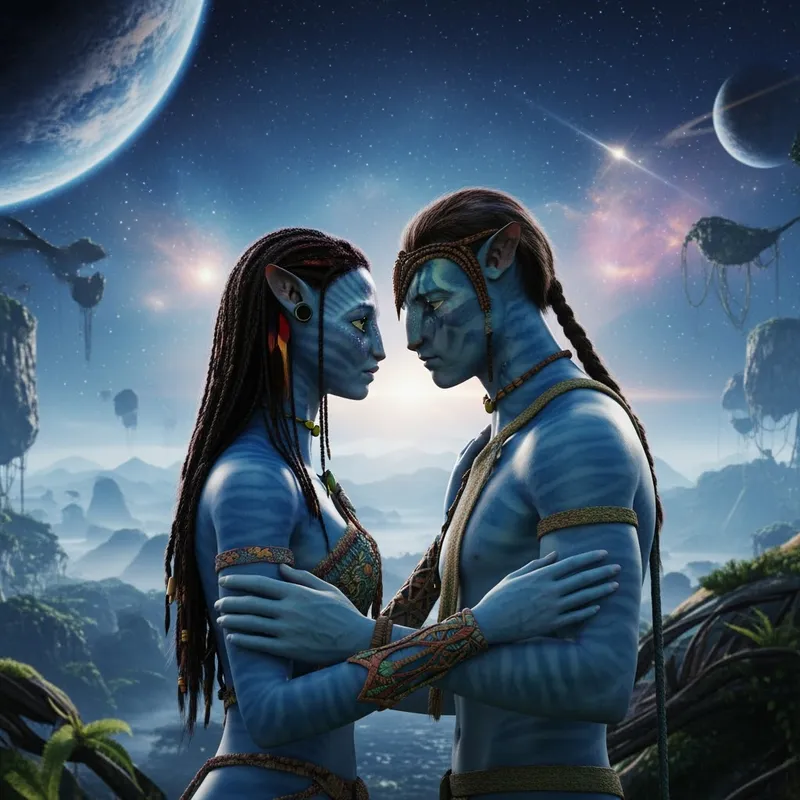 Interstellar Love: Avatars in Cosmic Embrace