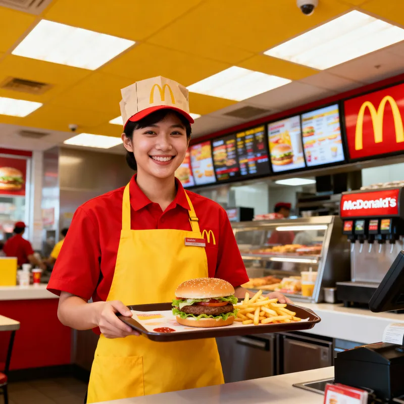 McDonald’s Employee at Work