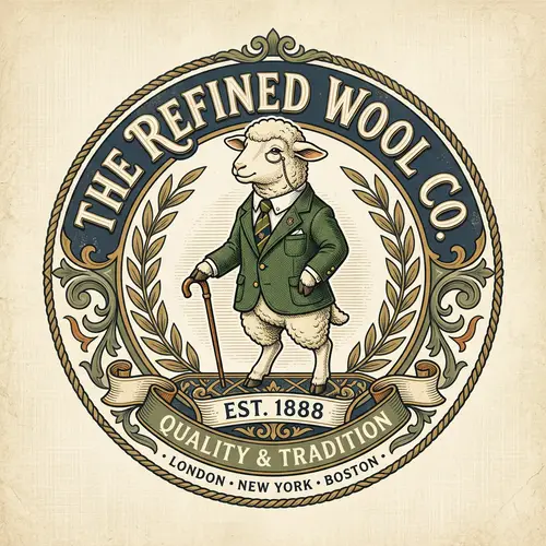 Sophisticated Lamb Logo | Preppy Style Design