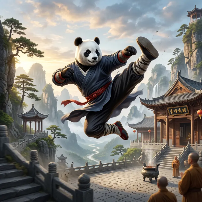 Kung Fu Panda in Action: Martial Arts Mastery