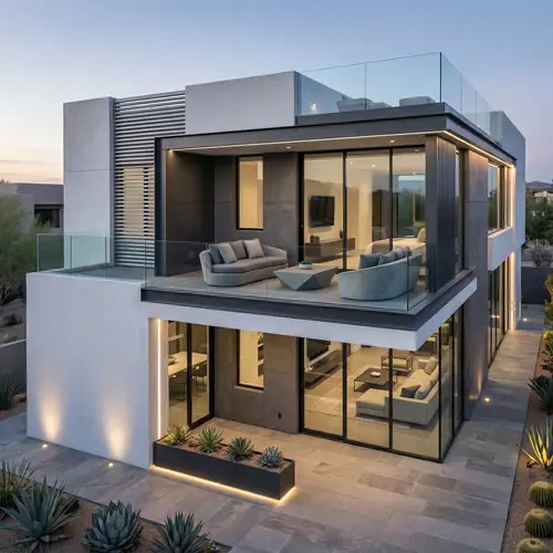 Futuristic House Exterior Transformation