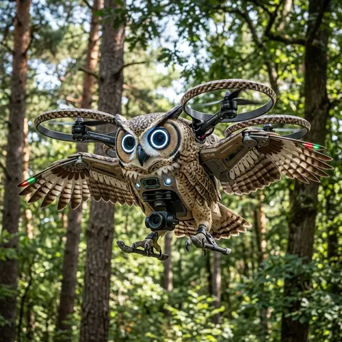 Owl-Inspired Drone Design | Nature-Inspired UAV Concept