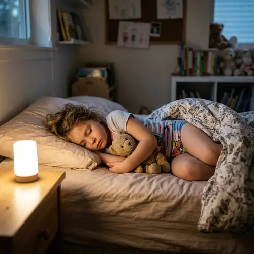 5 Year Old Girl Sleeping in Pull-Ups