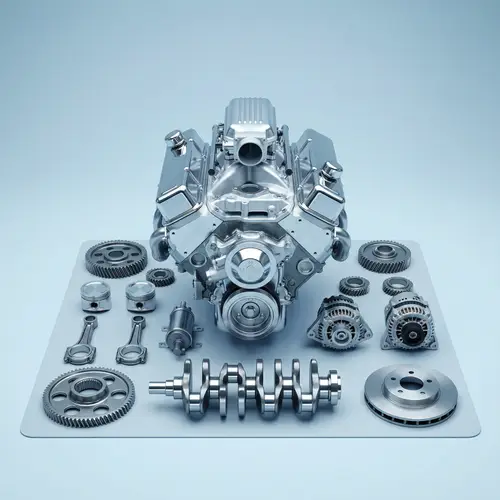 Majestic V8 Engine & Auto Parts Arrangement