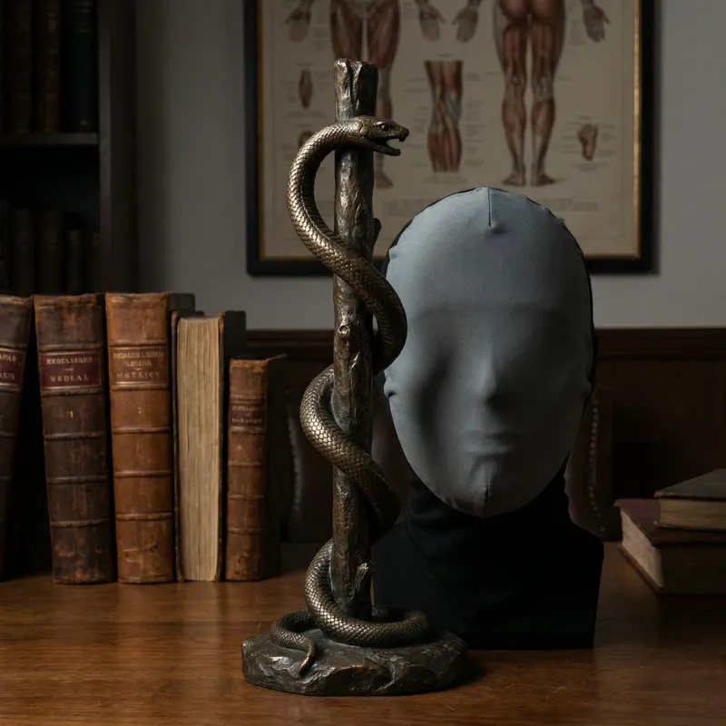 Anonymous Medical Symbol: Serpent and Mask