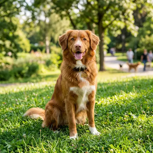 Bright & Energetic Dog on Green Grass | Curious & Playful Pet