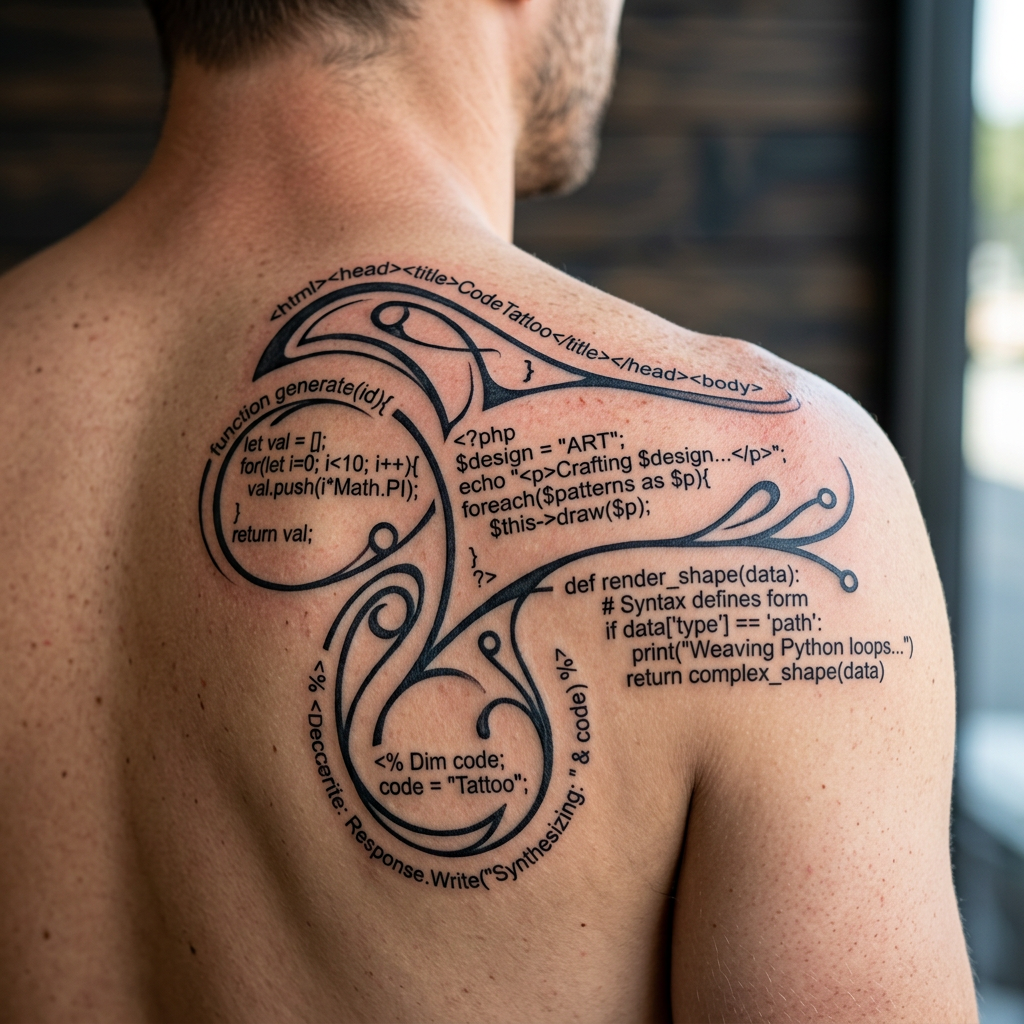 Vibrant Rap Tattoo Design: Stylized Mic & Iconic Elements | AI Art