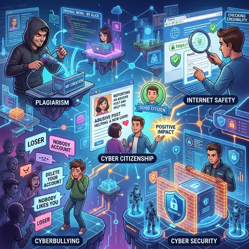 Virtual Environment: Plagiarism, Cyberbullying, Cyber Citizenship, Cyber Security, Internet Safety