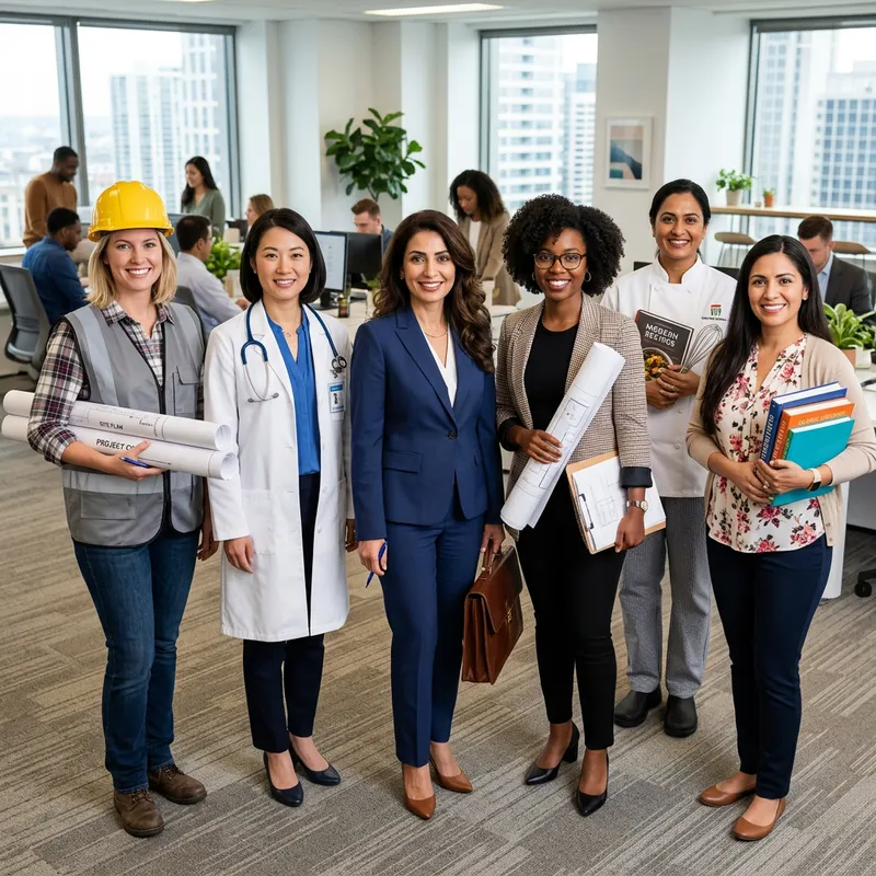 Empowered Women in Various Professions United Empowered Women in Various Professions United