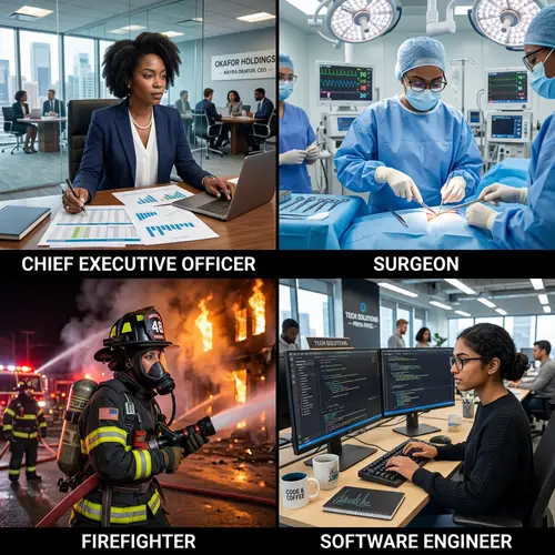 Versatile Woman in Multiple Professions