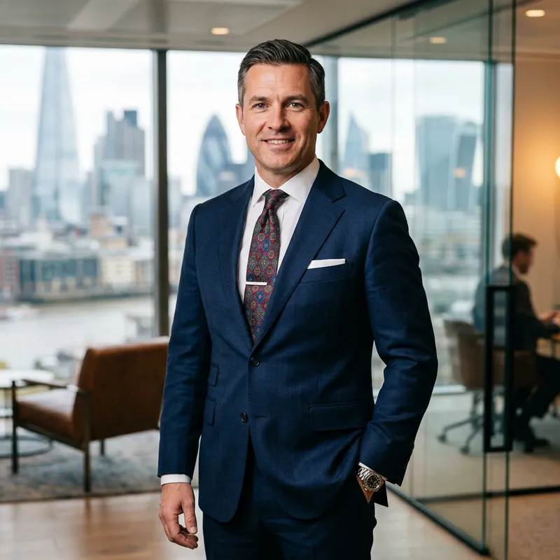 Confident Businessman in Tailored Suit | Professional Portrait