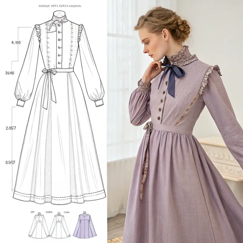 Sewing Pattern for Violet Evergarden Dress