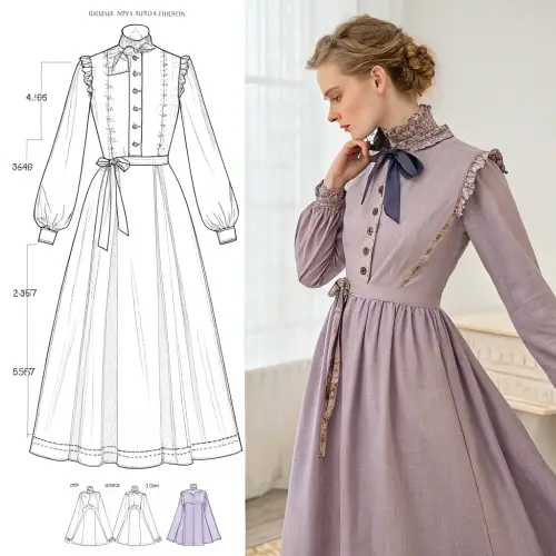 Sewing Pattern for Violet Evergarden Dress