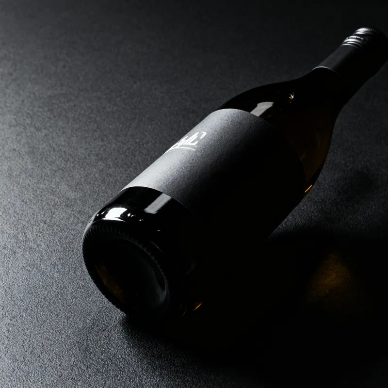 Stylish Dark Bottle Design with Hidden Label
