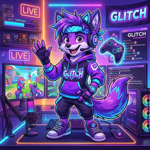 Unique Mascot Design for Twitch Streamers