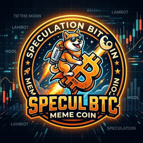 Speculation Bitcoin Memecoin Logo Design