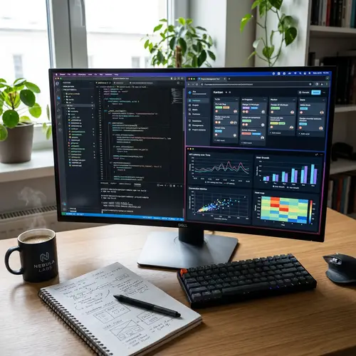 Modern Software User Interface: Coding, Data Visualization, Project Management