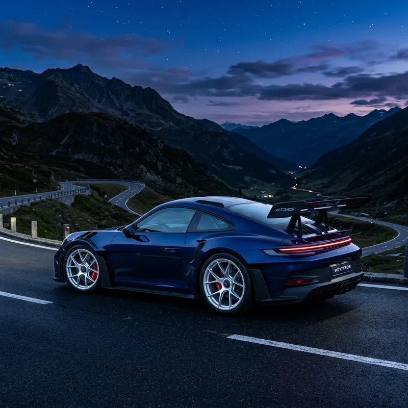 Porsche 911 GT3 RS Midnight Blue Wallpaper