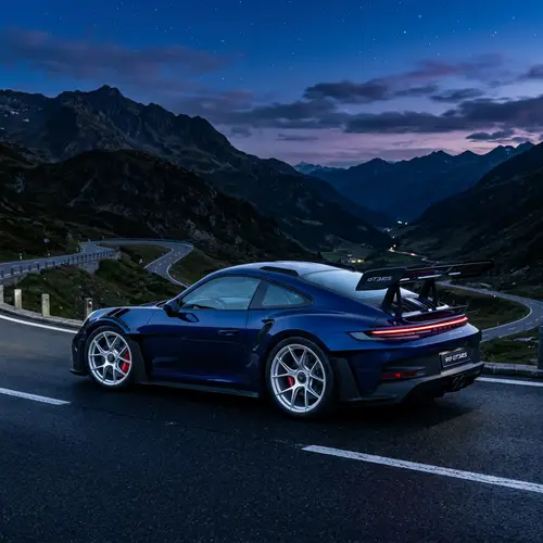 Porsche 911 GT3 RS Midnight Blue Wallpaper