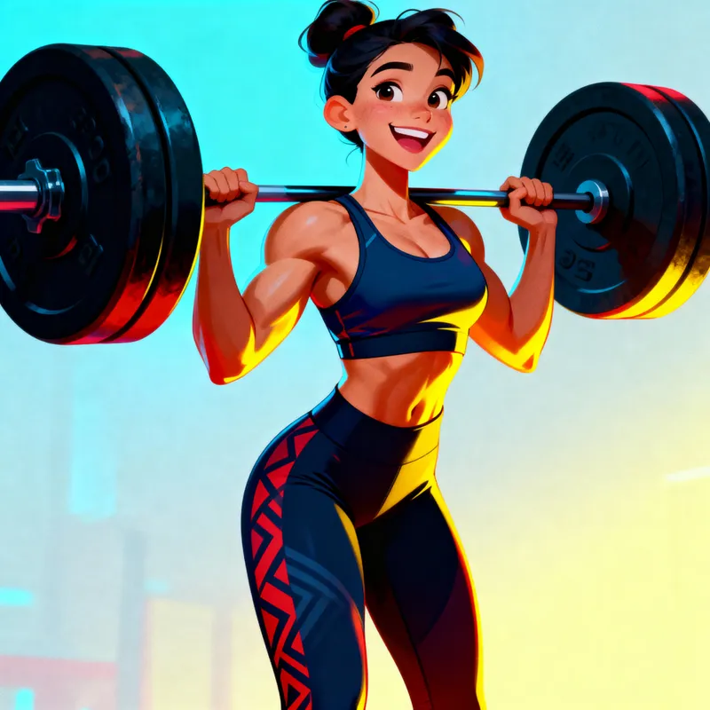 Dynamic Fitness Trainer Illustration Dynamic Fitness Trainer Illustration