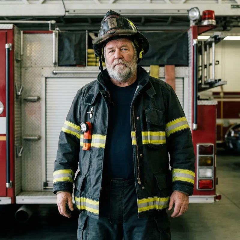 Brave Firefighter: Portrait of a Hero