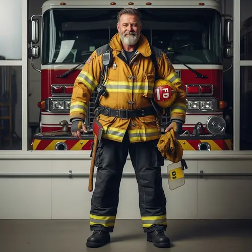 Brave Firefighter: Portrait of a Hero
