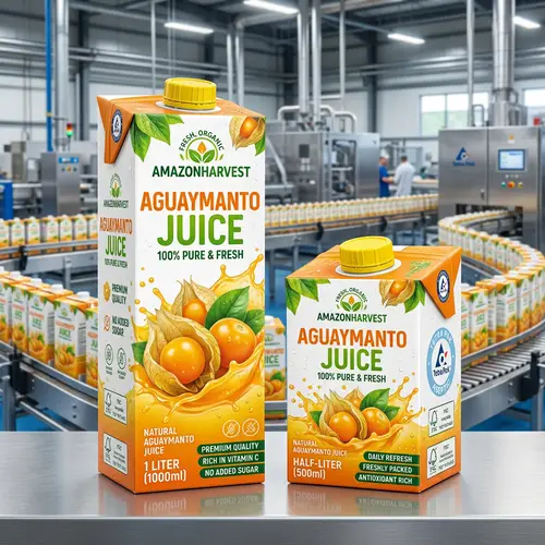Fresh Aguaymanto Juice Designs in Tetra Pak
