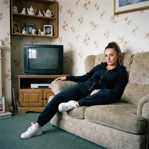 Confident British Woman in Casual Attire