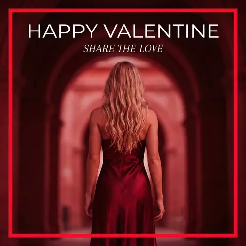 Stylish Valentine Postcard for Instagram Stories | Affection & Love Messages