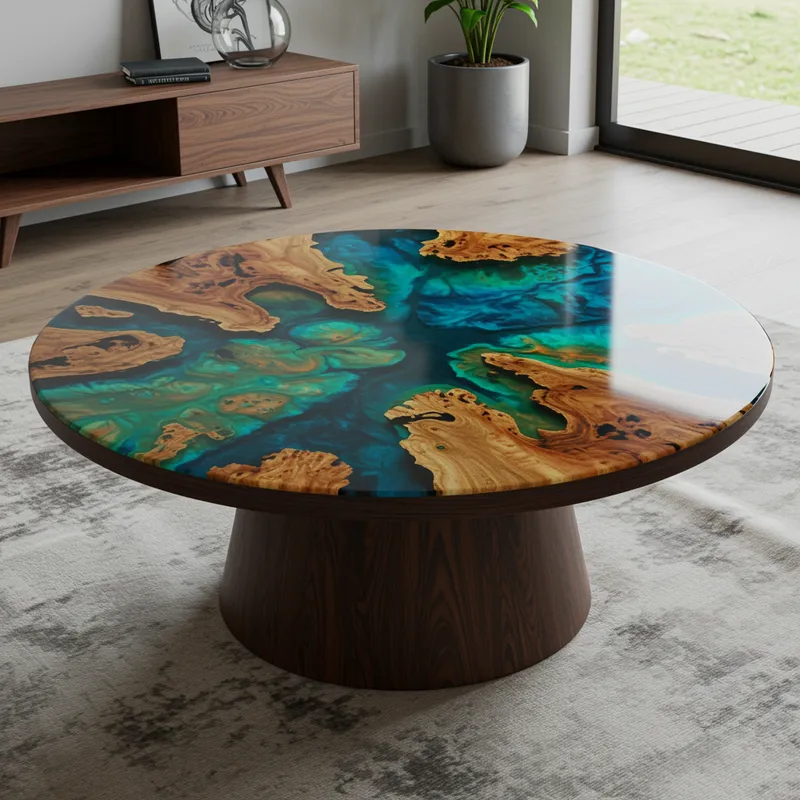 Stunning Round Epoxy Coffee Table Designs