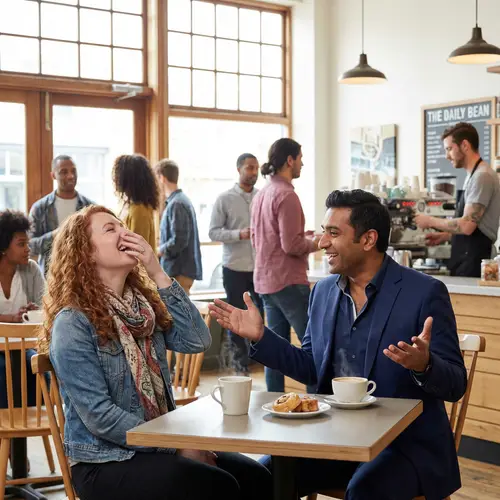 Building Friendships: Engaging Conversations in Cafés