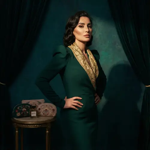 Glamorous Portrait of Kim Kardashian | High Fashion Editorial Style