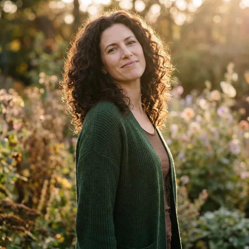 Confident Curvaceous Model Portrait | Golden Hour Beauty